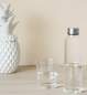Preview: Wasserflasche mit Deckel Glas 0,5L