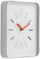 Preview: Wanduhr Sompex Nice eckig Metall weiss