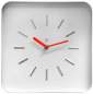 Preview: Eckige Wanduhr Sompex Nice weiss
