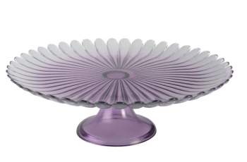 Aulica Tortenplatte Fleur Glas mit Fuß