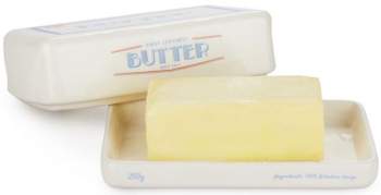 Balvi Keramik Butterdose mit Deckel Retro