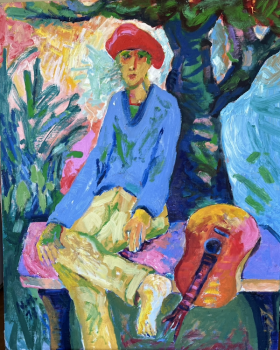 Original Gemälde "Musikant" Norbert Hornig