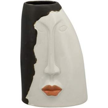 Design Vase XOXO mit Gesicht Keramik 21cm