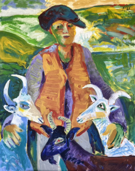 Original Gemälde "Ziegenhirte" - Norbert Hornig