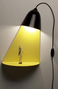 Wandleuchte  mit Regal modern