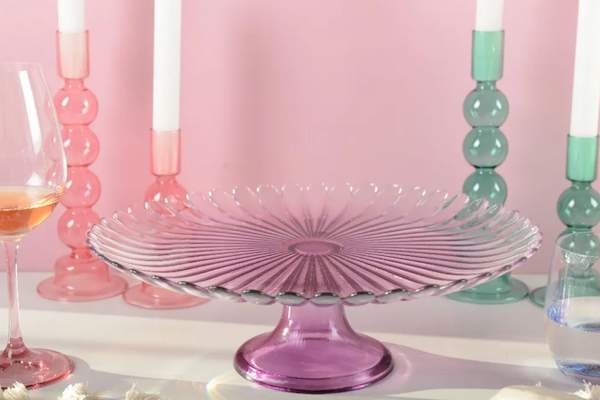 Aulica Kuchenteller mit Fuß Glas 33cm
