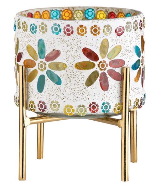 Gilde Windlicht Boho Stil 19cm