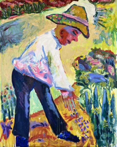 Original Gemälde "Gärtner" - Norbert Hornig