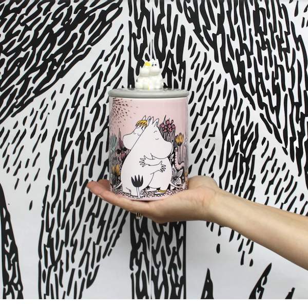 Dose Porzellean mit Dekcel Moomin