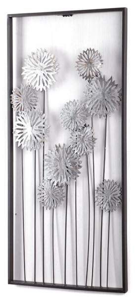 Wandbild Flowers aus Metall
