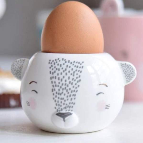 Eierbecher aus Keramik Bär